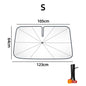 SunShield 360 – Rotatable Umbrella-Style Car Windshield Sunshade with UV & Heat Protection